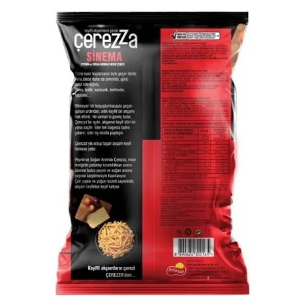 Çerezza Sinema Peynir & Soğan Aromalı 117 gr Süper Boy Cips - Görsel 2