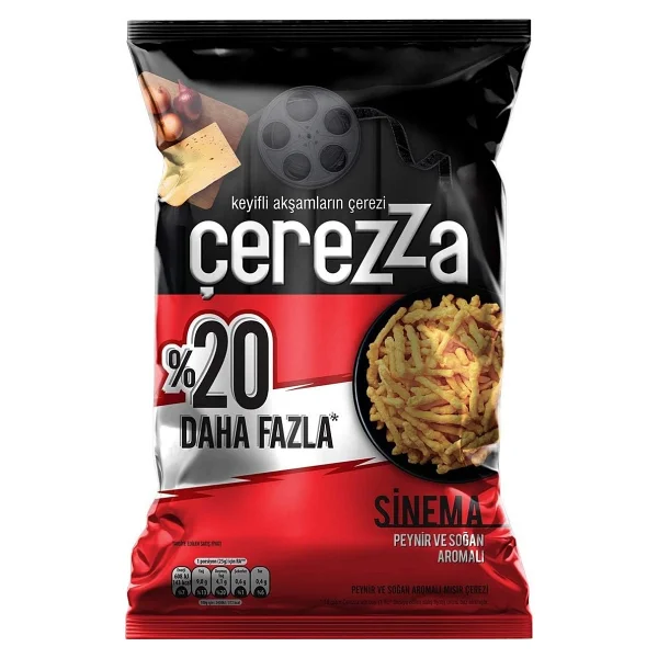 Çerezza Sinema Peynir & Soğan Aromalı 117 gr Süper Boy Cips - Görsel 3