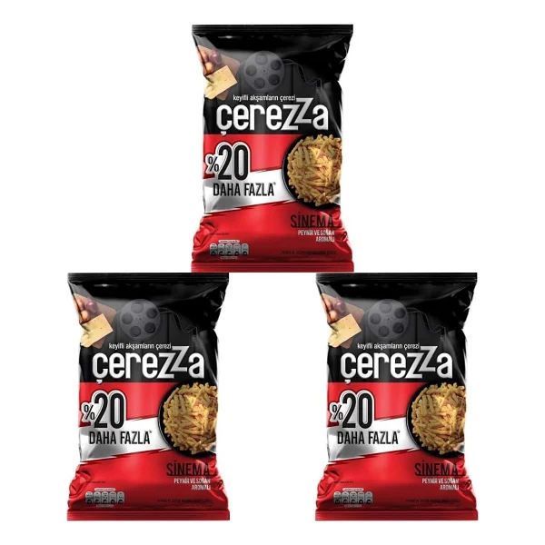 Çerezza Sinema Peynir & Soğan Aromalı 117 gr Süper Boy Cips - Görsel 5