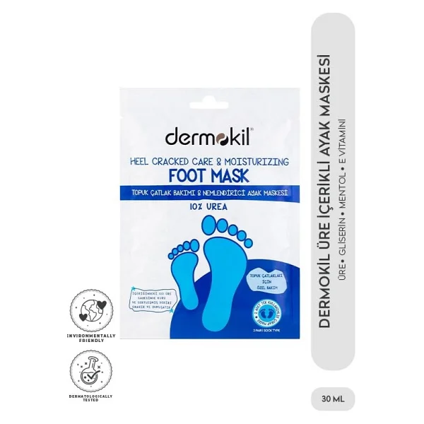 Yüzde On Ürea Topuk Çatlak Bakımı ve Nemlendirici Ayak Maskesi 30 ml - Görsel 3