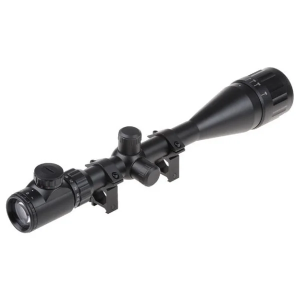 Yüksek Kaliteli 6-24x50 Aoeg Tüfek Dürbünü çift Işık Kırmızı,yeşil Kaynaklı Zoomlu (b) - Görsel 2