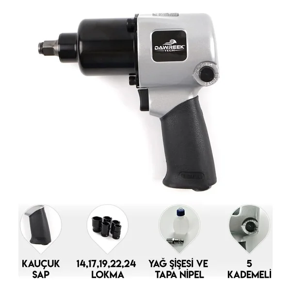 Dawreek Havalı Somun Sıkma 650NM - Görsel 6