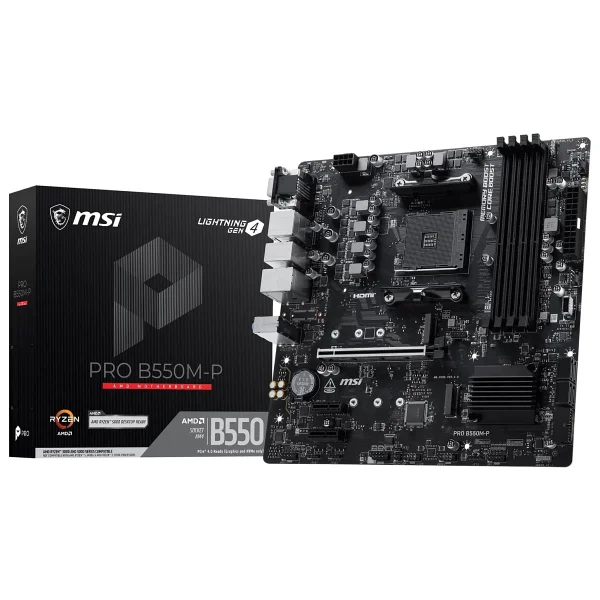 MSI Pro B550M-P AMD AM4 DDR4 Micro ATX Anakart - Görsel 7