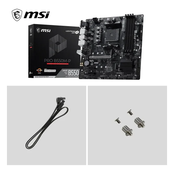 MSI Pro B550M-P AMD AM4 DDR4 Micro ATX Anakart - Görsel 6