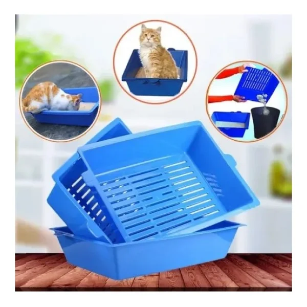 3 Katlı Elekli Kedi Tuvaleti - Görsel 3