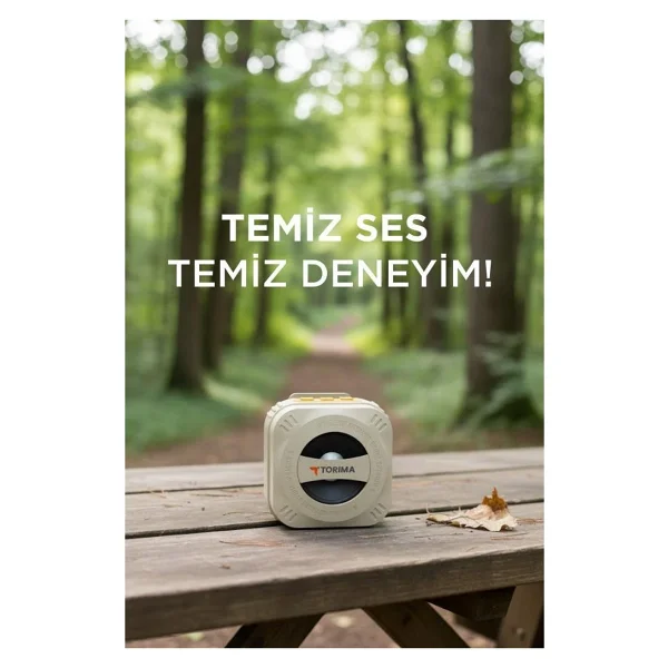 Torima D79 Bej Bluetooth Hoparlör - Görsel 2
