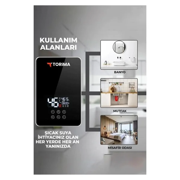 Torima WH-01 7000 W Elektrikli Şofben - Görsel 10