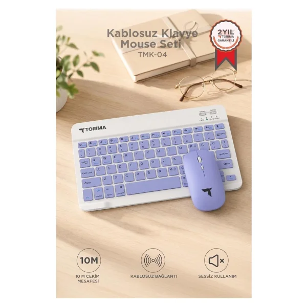 Torima TMK-04 Siyah TKL Kablosuz Klavye Mouse Seti - Görsel 7