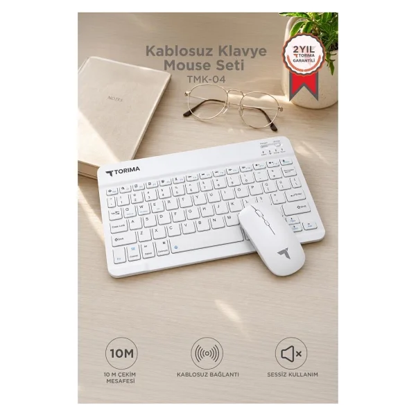 Torima TMK-04 Siyah TKL Kablosuz Klavye Mouse Seti - Görsel 6