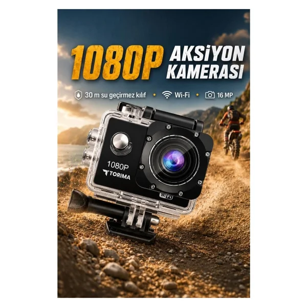 Torima AC-01 4K Aksiyon Kamerası - Görsel 7