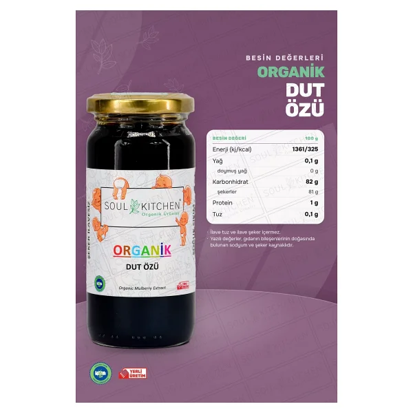 Soul Kitchen 315 gr Organik Dut Özü - Görsel 5