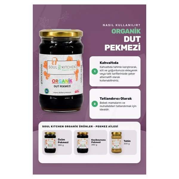 Soul Kitchen 380 gr Organik Dut Pekmezi - Görsel 3