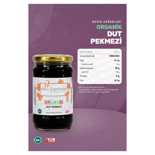 Soul Kitchen 380 gr Organik Dut Pekmezi - Görsel 5