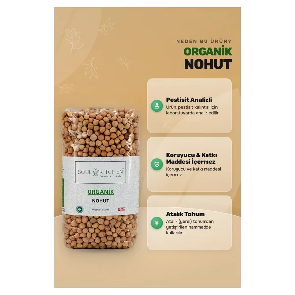 Soul Kitchen Organik Nohut 750 gr - Görsel 4