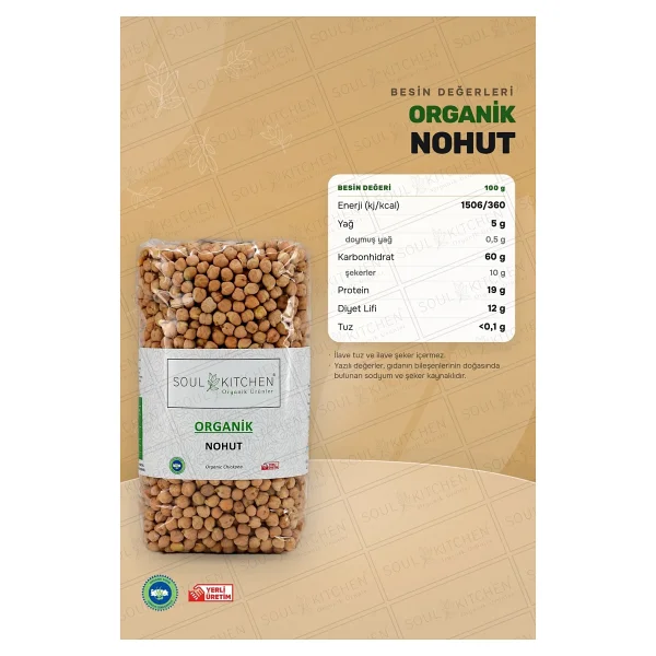 Soul Kitchen Organik Nohut 750 gr - Görsel 5