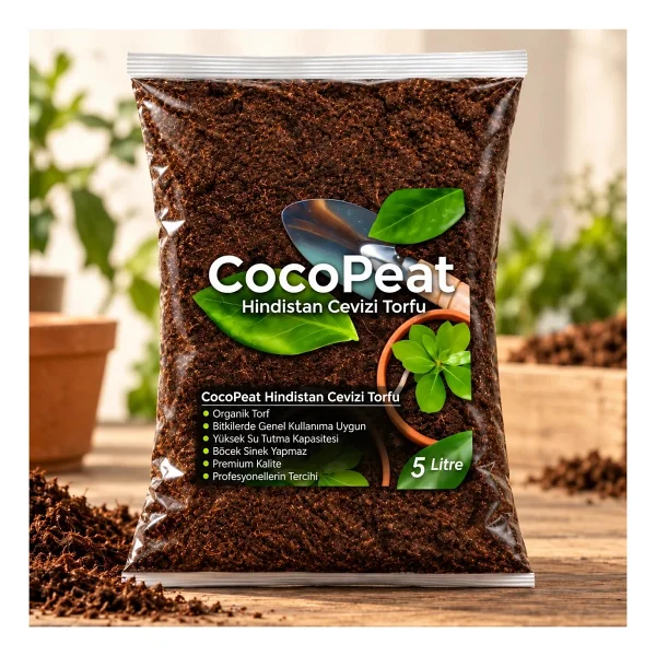 Hindistan Cevizi Torfu %100 Doğal Torf Cocopeat Hindistan Cevizi Lifi Doğal Bitki Toprağı - Görsel 3