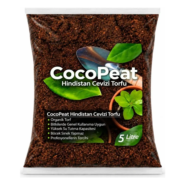 Hindistan Cevizi Torfu %100 Doğal Torf Cocopeat Hindistan Cevizi Lifi Doğal Bitki Toprağı - Görsel 2