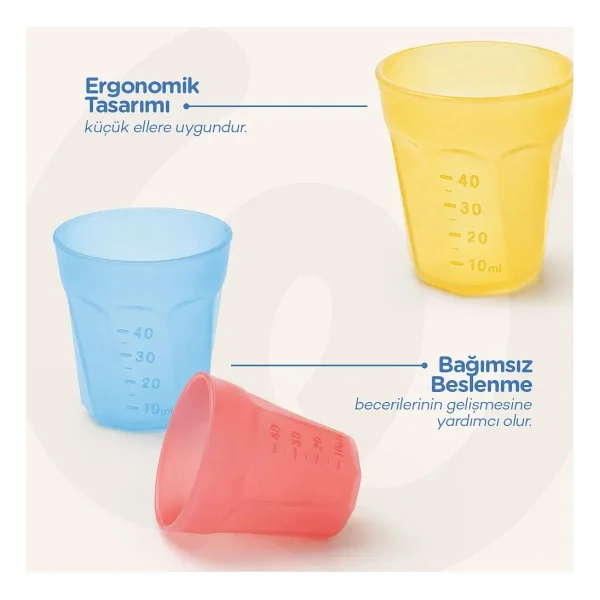 Wee Baby 3'lü Mini Bebek Bardakları - Görsel 2