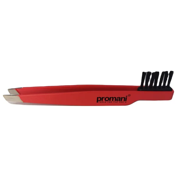Promani PR-929 Eğik Uçlu Kaş Fırçalı Cımbız - Görsel 2