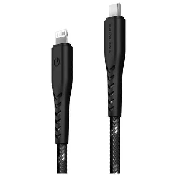 Energea C94 NyloFlex 1.5 m Siyah Type-C to Lightning Hızlı Şarj Kablosu - Görsel 2
