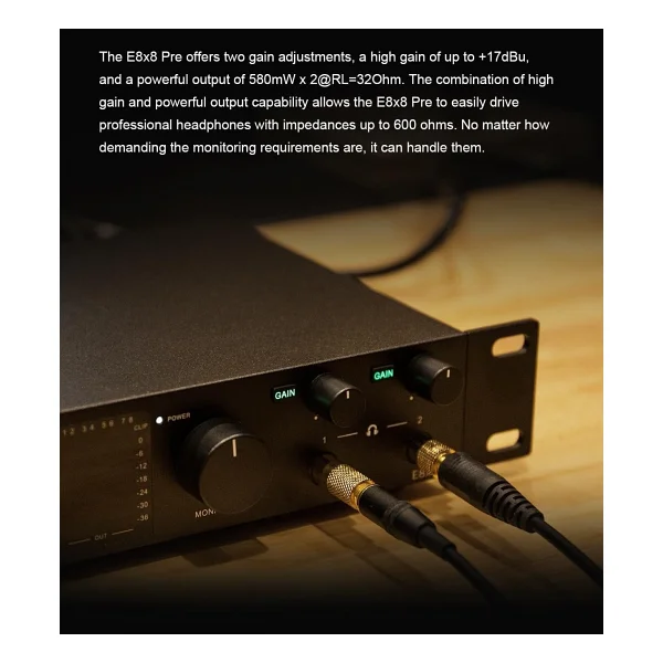 Topping Professional E8x8 Pre USB-C Ses Kartı - Görsel 4