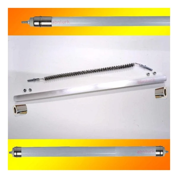 Ufo Sobalara 2500W Resistans Tel + 55cm Cam TamSet Kumtel Ecoray İnfrared Isıtıcı Filament Buzlu Cam - Görsel 2