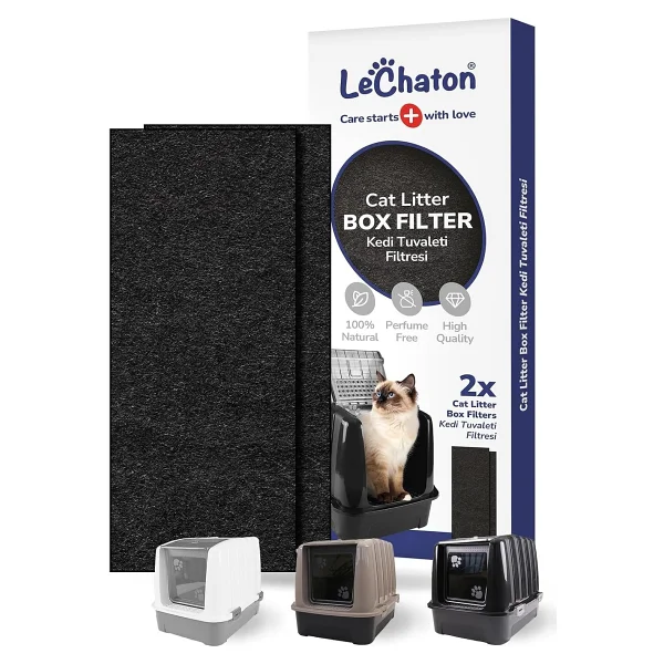 Lüks Kapalı Kedi Tuvaleti Için 2'li Filtre Dikdörtgen 6,5x18 cm (3 mm) - Görsel 5