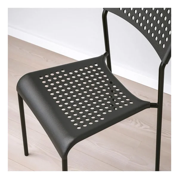 IKEA Plastik Sandalye, Siyah Renk Meridyendukkan Salon-Mutfak Sandalyesi - Görsel 8