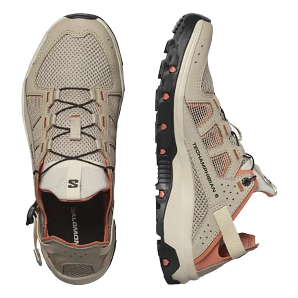 Salomon Techamphibian 5 L47750800 Haki Kadın Outdoor Ayakkabı - Görsel 4