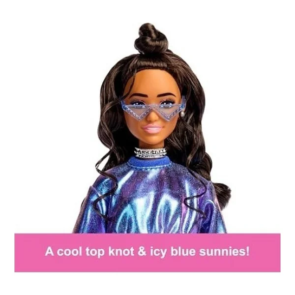 Barbie Deluxe Style Mavi Metalik Elbise HYV24-JFP42 - Görsel 6