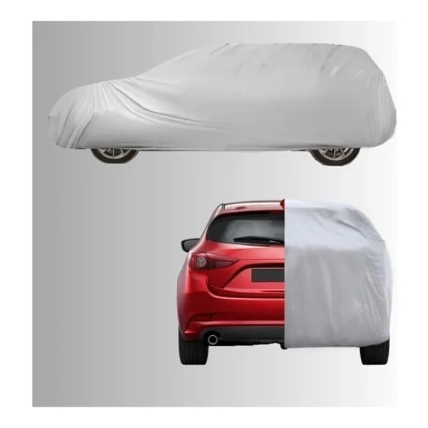 Araba Brandası, Oto Örtüsü, Araba Çadırı (Gri, Hatchback araba uzunluğu 3.75m-4.15m arası (M)) - Görsel 2
