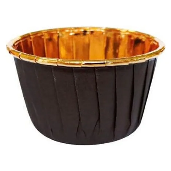 Benim Marifetlerim - Kahverengi Metalize Muffin Kek Kapsülü 25 Adet - Görsel 2