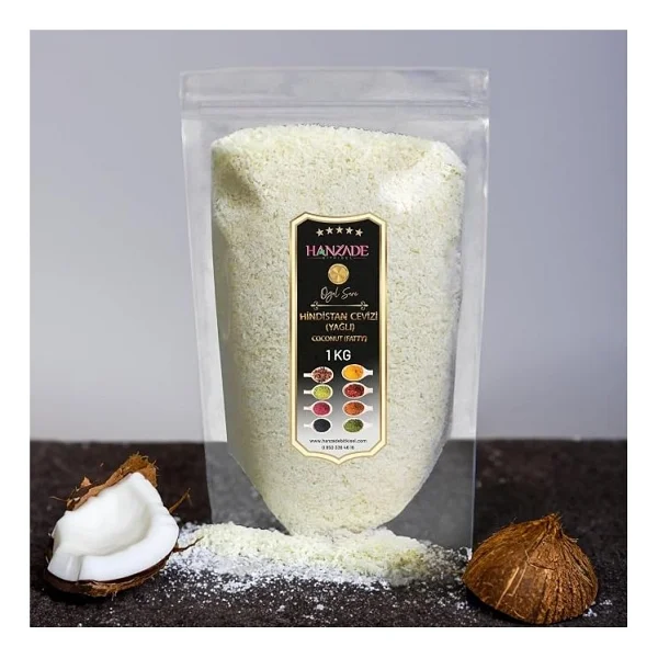 Bitkisel Hindistan Cevizi İri Taneli Rende 1 Kg - Yağı Alınmamış Tam Yağlı - Görsel 8