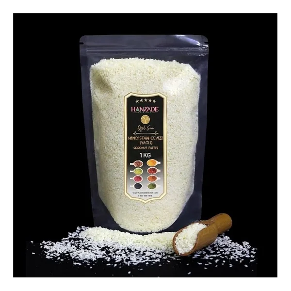 Bitkisel Hindistan Cevizi İri Taneli Rende 1 Kg - Yağı Alınmamış Tam Yağlı - Görsel 2