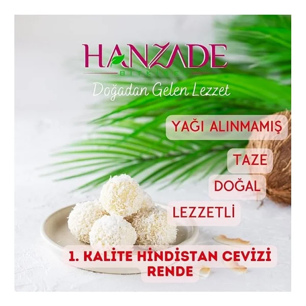 Bitkisel Hindistan Cevizi İri Taneli Rende 1 Kg - Yağı Alınmamış Tam Yağlı - Görsel 5