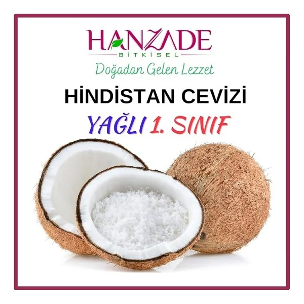 Bitkisel Hindistan Cevizi İri Taneli Rende 1 Kg - Yağı Alınmamış Tam Yağlı - Görsel 6