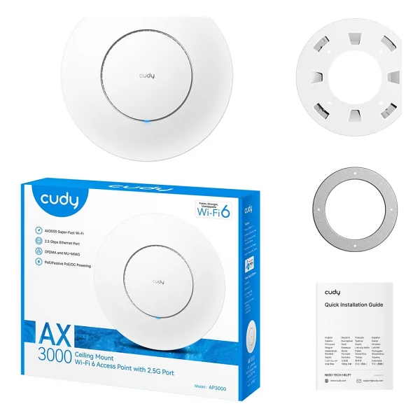 Cudy AP3000 3000 Mbps Tavan Tipi Access Point - Görsel 7