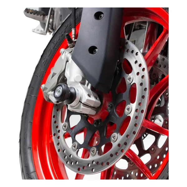 Gp Kompozit Ducati Multistrada V2 2022-2023 Uyumlu Uyumlu Aks Koruma Takozu Seti Siyah - Görsel 3