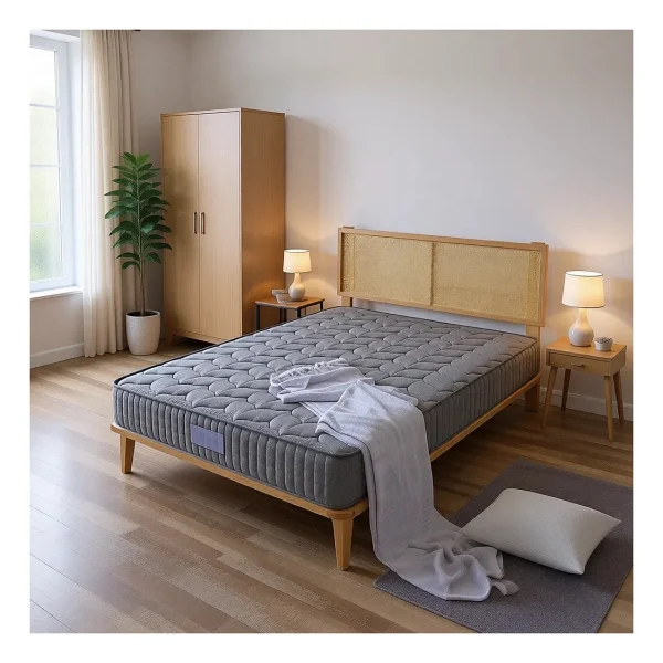 US. Sleeping Hybrid Kuş Tüyü Yaylı 140X200 cm Ortopedik Çift Kişilik Yatak - Görsel 9