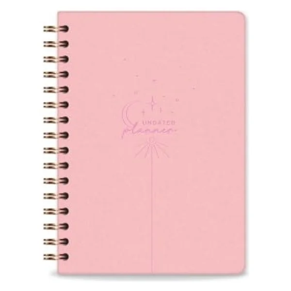 A5 Spiralli Süresiz Planlayıcı Ajanda - Pembe - Görsel 7