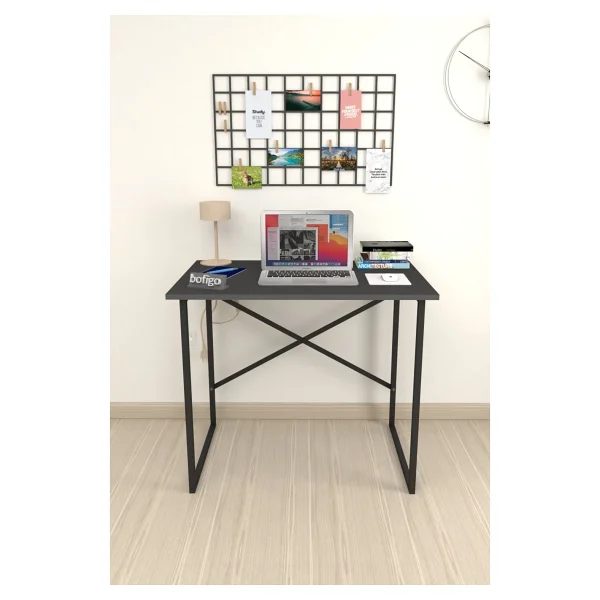 Bofigo Hugo 60x90 cm Antrasit Çalışma Masası - Görsel 2