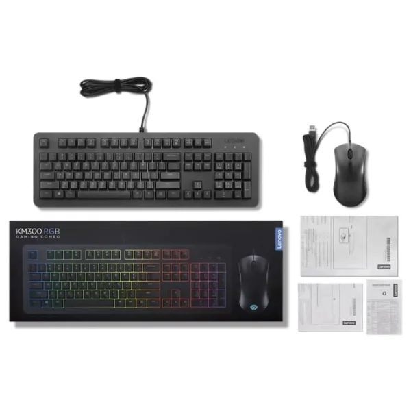 Lenovo Legion KM300 RGB Oyuncu Klavye Mouse Seti - Görsel 4