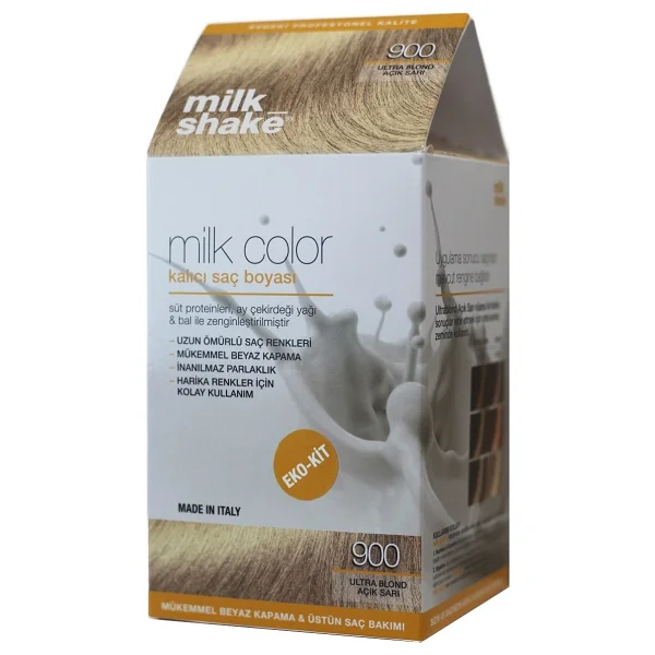 Milk Shake Milk Color Kalıcı 900 Ultra Açık Sarı Saç Boyası - Görsel 3