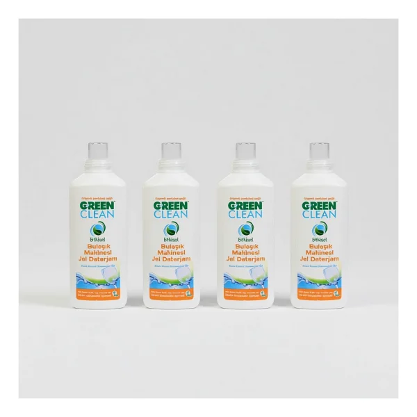 U Green Clean Bitkisel 1000 ml 4'lü Portakal Yağlı Bulaşık Makinesi Jel Deterjanı - Görsel 3