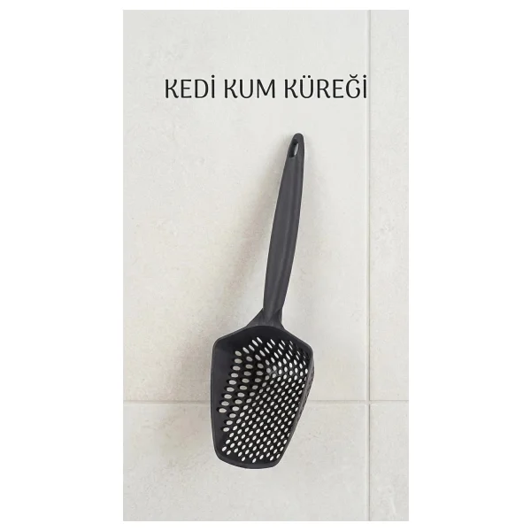 Eco Lounge Kedi Kumu Eleme Küreği Çift Taraflı Ağlı ve Plastik Çerçeve ile Temizleme - Görsel 4