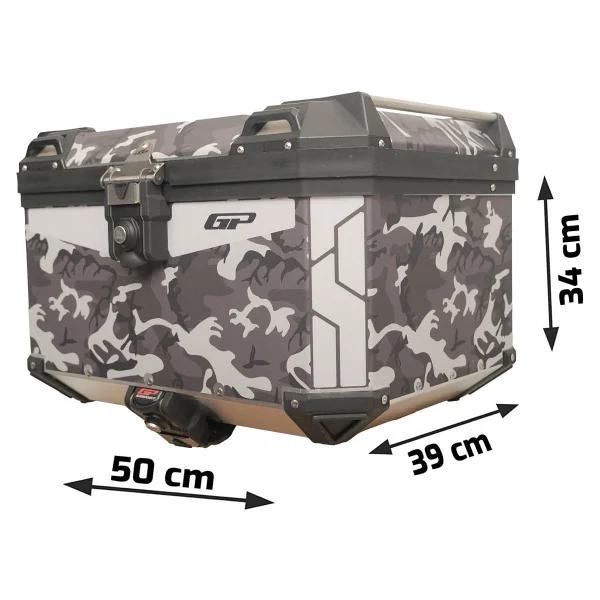 Gp Kompozit Dsn01 Universal 45 Lt Desenli Alüminyum Motosiklet Çantası - Görsel 8