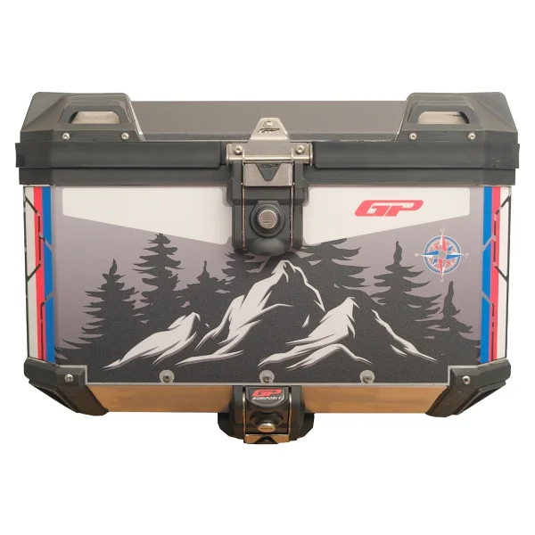 Gp Kompozit Dsn06 Universal 45 Lt Desenli Alüminyum Motosiklet Çantası - Görsel 5