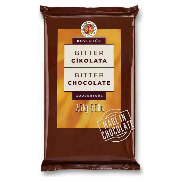 Altınmarka ALT544 Bitter Kuvertür Çikolata 2.5 kg - Görsel 2