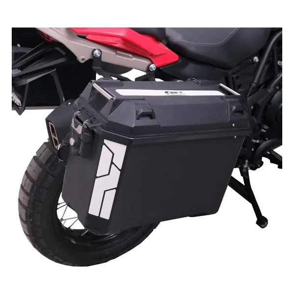 GP KOMPOZİT GP Kompozit Universal 26 lt x 2 Plastik Motosiklet Yan Çanta Seti Siyah - Görsel 4