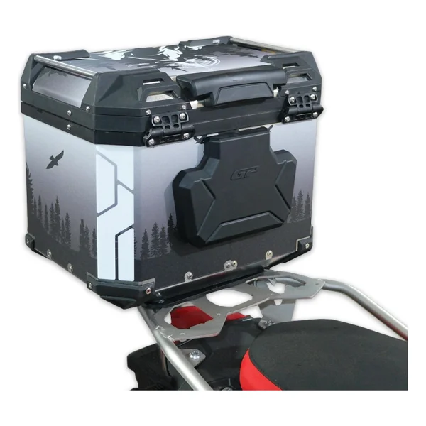 Gp Kompozit DSN05 Universal 37 Lt Desenli Alüminyum Motosiklet çantası - Görsel 4